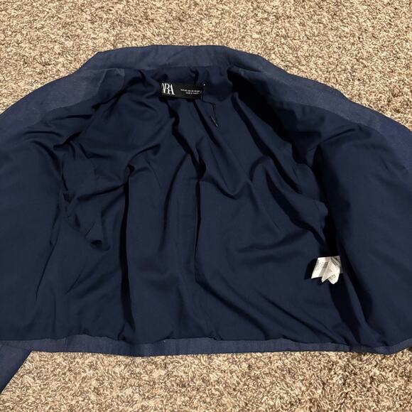 ZARA NWOT SHOULDER PAD CROPPED JACKET - Picture 8 of 12